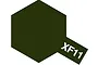 A graphic icon representing Tamiya XF-11 J.N. Green paint, featuring a dark green hexagon with a small rectangular tab labeled XF11.