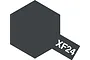 A dark grey hexagonal paint swatch icon with the text XF24 in white, representing Tamiya Dark Grey paint.