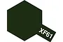 A graphic showing a dark green hexagon with a small rectangular tab extending from the bottom right corner labeled XF61 in white text.