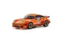 Kyosho Mini-Z Porsche 934 RSR Turbo body shell in orange Jägermeister livery with number 24 on a white background.