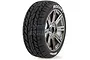 Louise 3.3" B-Rocket Tyres on Black Chrome 8 Spoke Rims - Glued Wheels 2Pcs L-T3190BC