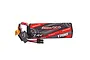 Gens Ace G-Tech 7.4V 1700mAh 35C 2S hard case LiPo battery with wires and connectors on a white background.