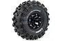 Louise 2.2" CR Rowdy Tyres on Black 8 Spoke Rims - Glued Wheels 2Pcs L-T3238VB