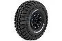 Louise 2.2" CR Griffin Tyres on Black 8 Spoke Rims - Glued Wheels 2Pcs L-T3235VB