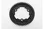 A black Traxxas 54T 1Mod spur gear for RC vehicles, shown from a top-down perspective on a white background.