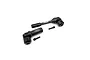 Two black Reefs RC 56mm aluminium CVD driveshafts with included set screws on a white background.