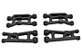 Four black RPM RC suspension arms arranged on a white background.