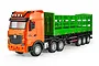 HuiNa 1312 RC Semi Truck Electric 4WD 1/18 Scale RTR - Orange/Green 1312