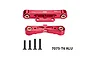 GPM Aluminium Rear Lower Suspension Mounts 2Pcs - Red MAK009N-R