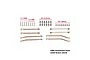 A set of GPM Racing brass weighted linkages and hardware for RC cars, including various lengths of rods, screws, and ball ends on a white background.