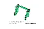 GPM Aluminium Steering Bell Crank/Drag Link Assembly - Green TXMM048-G