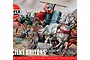Box art for Airfix Ancient Britons model kit featuring a painted illustration of a chariot and warriors in battle.