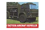 Box art for an Airfix 1/76 scale 4x4 Tactical Aircraft Refueller model kit, showing an illustration of an olive green military fuel truck in a field.