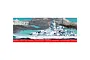 Box art for the Airfix 1/600 scale Scharnhorst battleship model kit, featuring an illustration of the ship at sea under a stormy sky.