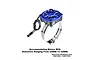 GPM Aluminium 28-42mm Adjustable Mount with 40x40mm Cooling Fan - Blue GPM2144FAN-B