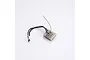 FMS R4A3 ESC/Receiver combo unit with a clear plastic housing, antenna wire, and attached power cables.