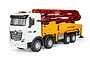 HuiNa 1381 RC Concrete Pump Truck Electric 4WD 1/18 Scale RTR - Red/Yellow 1381-R