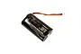 Spektrum 7.4V 2000mAh 2S Li-Ion transmitter battery pack with black soft casing and red and black wires with a white connector.