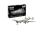 A Revell 1/144 scale Lockheed L-1049G Super Constellation model kit box and a fully assembled and painted model aircraft in Lufthansa livery.