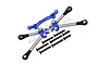 GPM Titanium Front Tie Rods w/ Blue Aluminium Stabiliser 3Pcs GT049FT-B