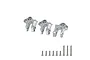 GPM Silver Aluminium Centre Gearbox Mounts 3Pcs SCX3038BB-S