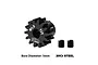 GPM High Carbon Steel 12T 1Mod Pinion Gear SCX6012TS-BK