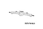 GPM SCX10 Pro Silver Aluminium Rear Straight Differential/Axle Housing SCXP013-S