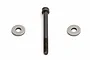 Team Associated diff thrust washer and bolt set including one long black bolt and two metal washers.