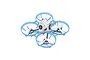 BetaFPV Meteor75 Pro FPV racing drone with a light blue frame, white canopy, and white propellers against a white background.
