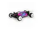 Hobby Plus Speck-B 1/24 scale RC buggy in magenta and purple livery with white wheels on a white background.