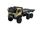 Hobby Plus CR-18P Arktos V1.5 6x6 flatbed RC truck in sand color, featuring a black chassis, off-road tires, and detailed cab.