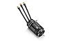Hobbywing Seaking 4082 brushless motor for RC boats with water cooling jacket and three bullet connectors.