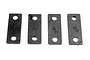 Four black plastic anti-squat wedges for Traxxas RC cars, labeled with 1.5 and 3.0 degree markings.