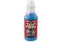 A 950ml bottle of Traxxas Top Fuel Power Plus nitro fuel with a blue liquid inside and a red label featuring danger warning symbols.