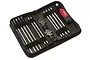 Dynamite Startup Tool Set in a black zippered carrying case, including a red handle, various hex drivers, and small wrenches.