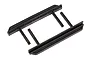 Two black plastic RC rock sliders for Element RC vehicles, shown from an elevated angle against a white background.