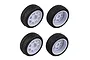 Team Associated 1.9" Hoonicorn Tyres on White Rims - Glued Wheels 2Pcs 31899