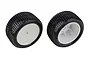 Team Associated 1/10 RB10 RTR Rear Tyres on White Dish Rims - Glued Wheels 2Pcs 72019