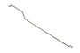 A thin, silver-coloured metal rod with bent ends, designed as a steering linkage or rudder shaft for an RC boat.