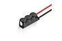 Hobbywing Module C capacitor bank with black casing and red and black wires extending from one end.