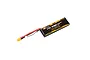 FMS 7.4V 4400mAh 30C 2S soft case LiPo battery with XT60 connector and balance lead against a white background.