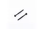Two black metal RC front V2 driveshafts for FMS models, shown against a plain white background.