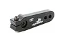 A black anodized aluminium 15T servo horn by Dynamite, featuring a clamp-style design with a small hex screw.