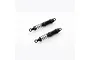 Two FMS V2 adjustable RC shock absorbers in black, shown against a plain white background.