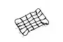 A black elastic luggage net for RC vehicles, featuring a grid pattern with small metal hooks attached to the perimeter.