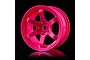 MST 1.9" TE37 (+7mm Offset) High Traction Rims 2Pcs - Hot Pink 832302HP