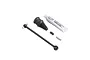 TLR front centre drive shaft set including a metal drive shaft, rubber boot, small metal pin, and a tube of Losi grease.
