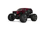 ARRMA Gorgon 223S RC Monster Truck in red and black with large off-road tires, studio shot on white background.
