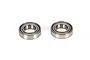 Two metal shielded ball bearings for RC cars, shown side-by-side on a white background.