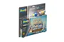 Revell 1/450 scale HMS Victory plastic model starter kit in blister packaging including paints, glue, and a brush.